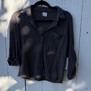 Passport Dark Charcoal Button-Down Shirt
